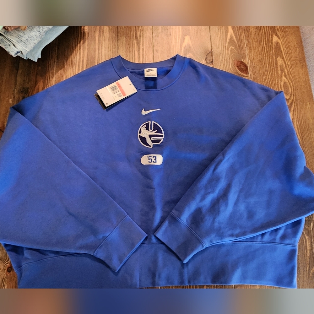 Nike Blue Women's Crew Sweatshirt